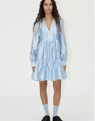 Jasmine Kjole - Blue Check